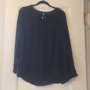 Black cross cross blouse